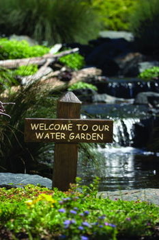 �Welcome To Our Water Garden� Sign by Aquascape 