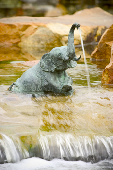 Brass Sitting Elephant Spitter by Aquascape (New for 2008!!)