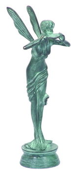 Brass Fairy with Leaf Statue by Aquascape