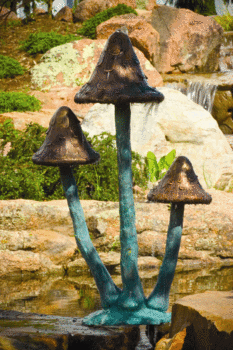 Brass Mushrooms Spitter by Aquascape