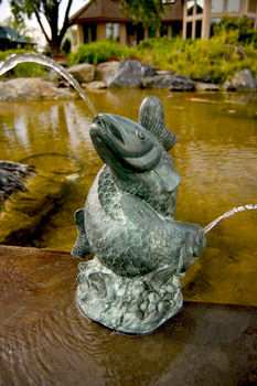 Brass Entwined Fish Spitter