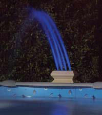 AquaGlow Rainbow Fountain