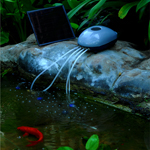 Sunny Solar Air Pump Plus Pond Air Pump with Battery