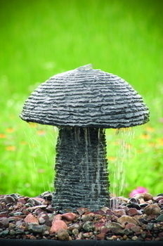 Stone Water Fountain - Mushroom