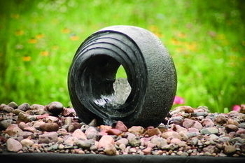 Hollow Swirley Ball Spitter by Aquascape | Stone Fountains