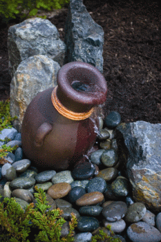 Leaning Vase Fountain by Aquascape | Fiberglass Stone Composite