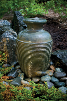 Amphora Vase Fountain or Fountain Kit | Fiberglass Stone Composite