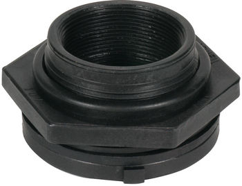 Black Poly Bulkhead Fittings by AquaScape | Bulkhead Fittings