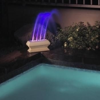 AquaGlow Rainbow Fountain | Color Pond Lights