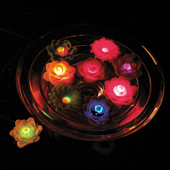 AquaGlow Floating Light Garden - 3 Pack | Floating Pond Lights