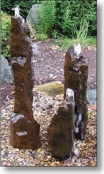 Basalt Rocks Bubbling Water Features by EasyPro Pond Products | Stone Fountains