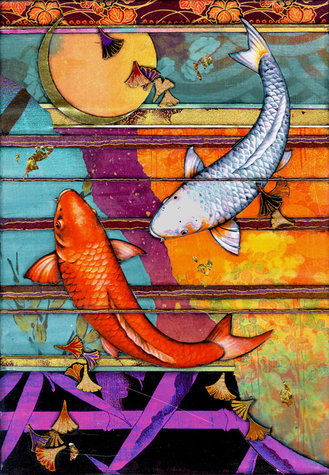Koi Art Print - Desert Koi