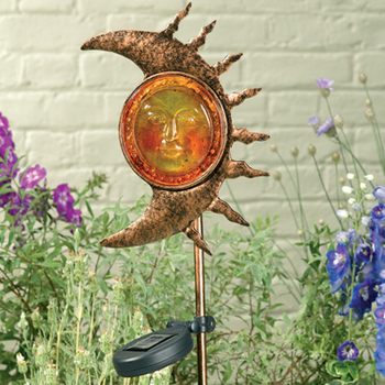 Solar Luna Metal Stake Light | Statuary