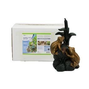 Double Frog with Cattail Spitter | Aquascape