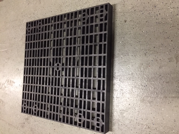Top Grate 3 X 3 For DFR3 | Calais Collection Disappearing Fountain Reservoir