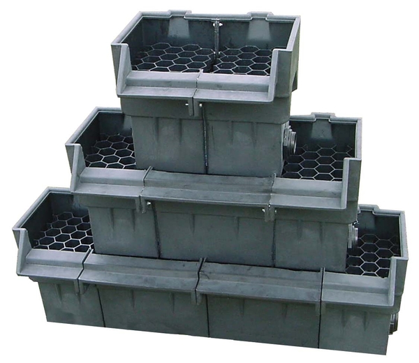 Left and Right Set Spillways Unassembled | Waterfall Spillways