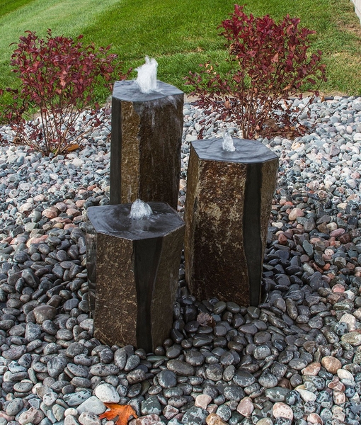 Polished Top Basalt Fountain Kit by Blue Thumb | Stone Fountains