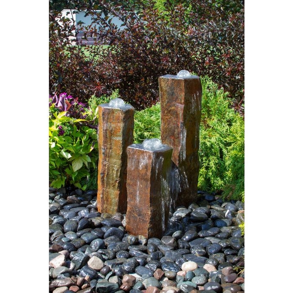 Bowled Top Basalt Fountains by Blue Thumb | Stone Fountains