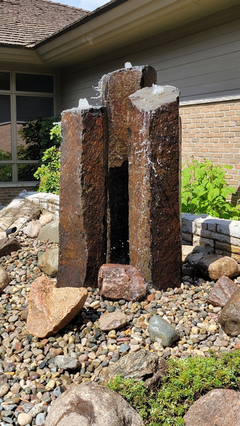 Tall Rustic Basalt Columns | Basalt/Stone Fountains