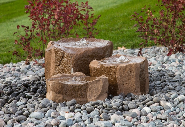 Triple Falls Fountain Kit - GFRC Faux Rock | GFRC Faux Rock Fountains