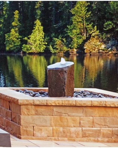 Large Column Fountain Kit - GFRC Faux Rock | GFRC Faux Rock Fountains