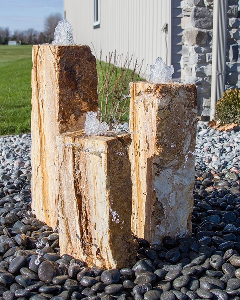 Medium Travertine Fountain Kit | Travertine Fountains