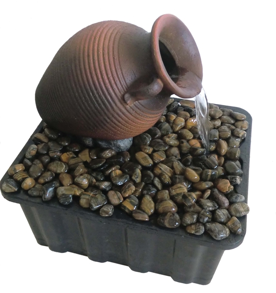 Tipped Vase Fountain - Brown | ARCHIVE