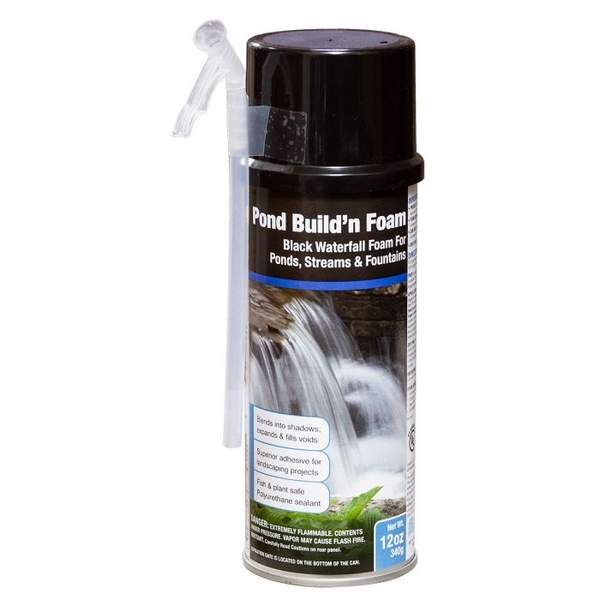 Black Waterfall Foam | Elite Waterfall Series by PondBuilder