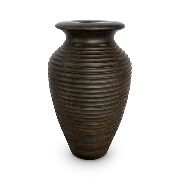 Rippled Urn Fiberstone Fountains | Fiberglass Stone Composite