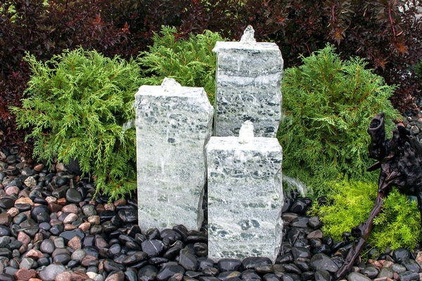 Green Marble Triple Fountain Kit - 3 Sided | ARCHIVE