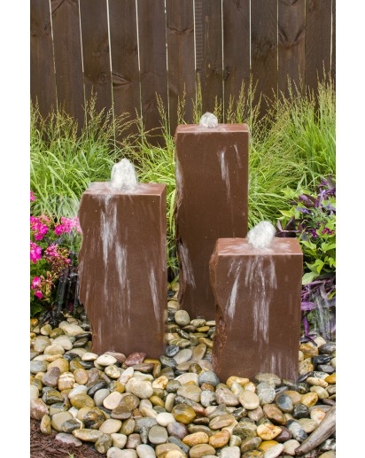 Red Sandstone Triple Kit | Column Fountains