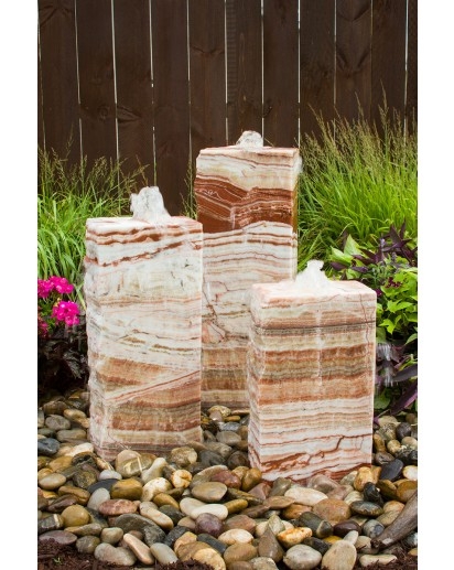 Red Onyx Triple Kit | Column Fountains