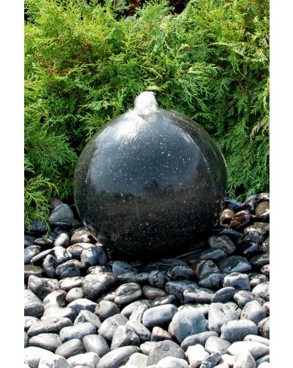 Black Granite Sphere Kits | Cube and Sphere Fountains