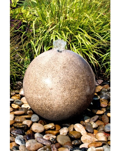 Yellow Granite Sphere Kits | Stone Fountains