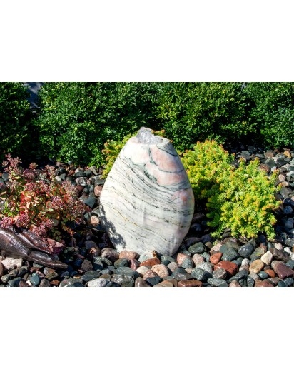 Pink Marble Almond Fountain Kit | Stone Fountains