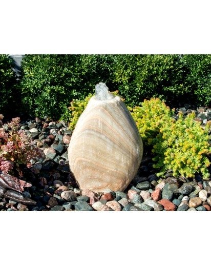 Yellow Onyx Almond Fountain Kit | Stone Fountains