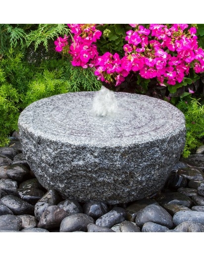 Ringed Circle Fountain | Granite Fountains