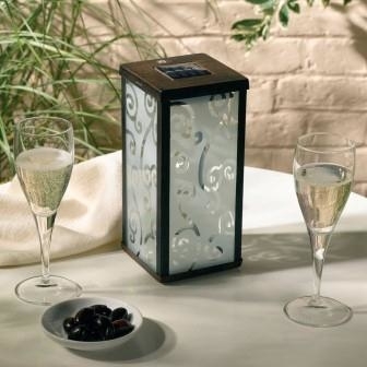 Frosted Scroll Solar Lantern | Solar Lights