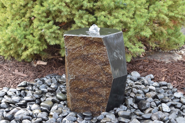 Bevel Sided Polished Basalt - 16