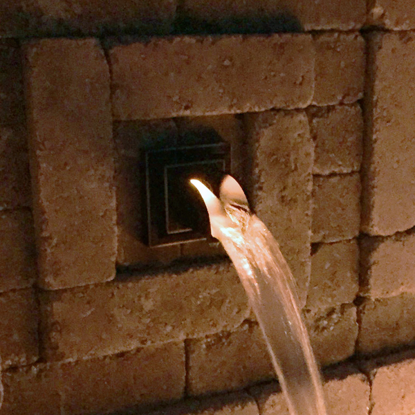 Lighting for Wall Spouts | AWG Brass Spouts