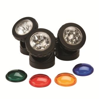 Pond & Landscape Lights - 10 Watt LED w/Color Lenses | LED Pond Lights