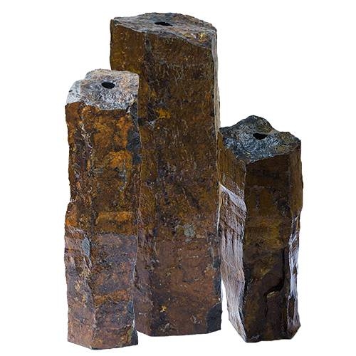 Natural Mongolian Basalt Columns by Aquascape | Basalt/Stone Fountains