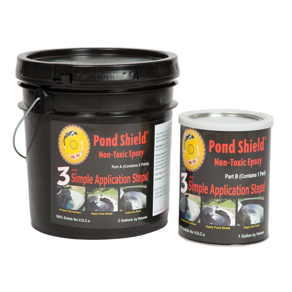 Pond Shield Non-Toxic Epoxy Coating  3 Gallon Kit | Pond Liners