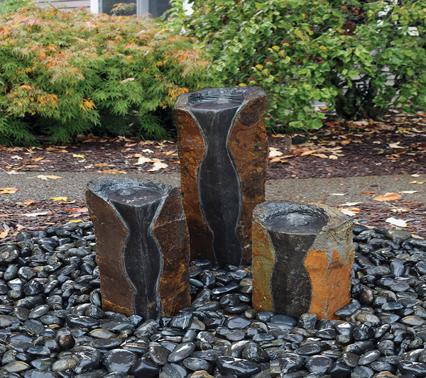 Bordeaux Fountain Trio Set | Basalt Fountains