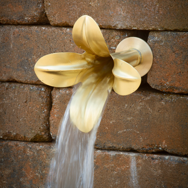 Brass Flower Spouts | Fountains/Accents