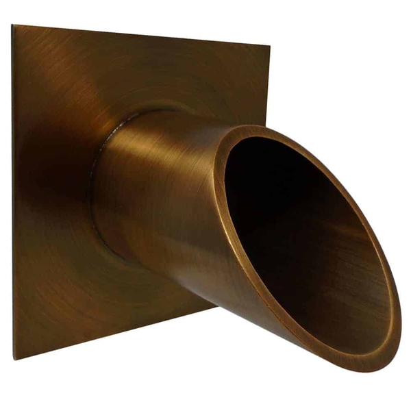 Deco Wall Scupper w/Square Backplate 2.5