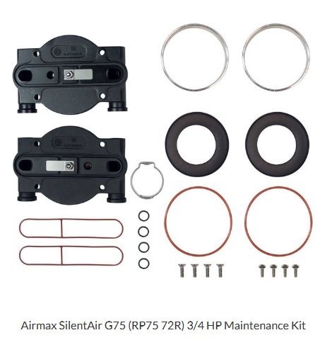Airmax SilentAir G75 (RP75 72R) 3/4 HP Maintenance Kit (510512) | Airmax PS10, PS20, PS40 Accessories