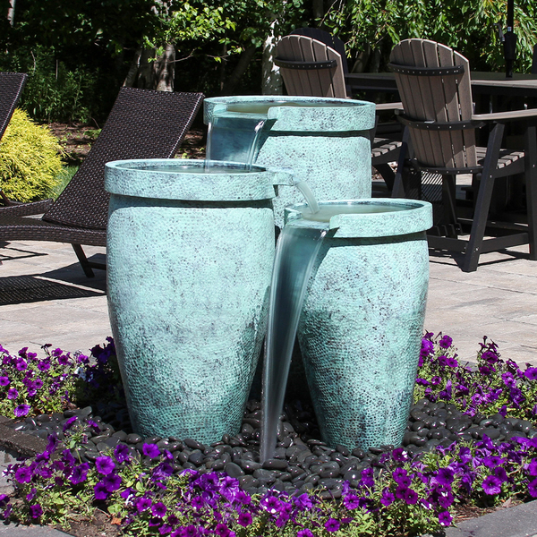 Brass Patina Urn Fountains | Brass Fountains