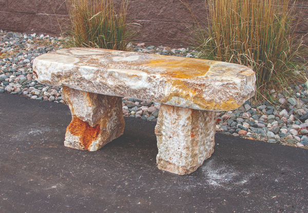 Stone Benches - Yellow Onyx | Stone Benches