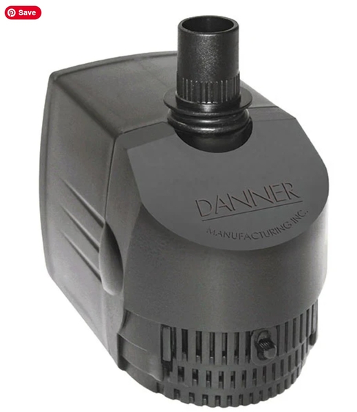 Danner Manufacturing, Inc., The Fountain Pump, 120 GPH Water Pump, 01713 Black | Fountain Pumps